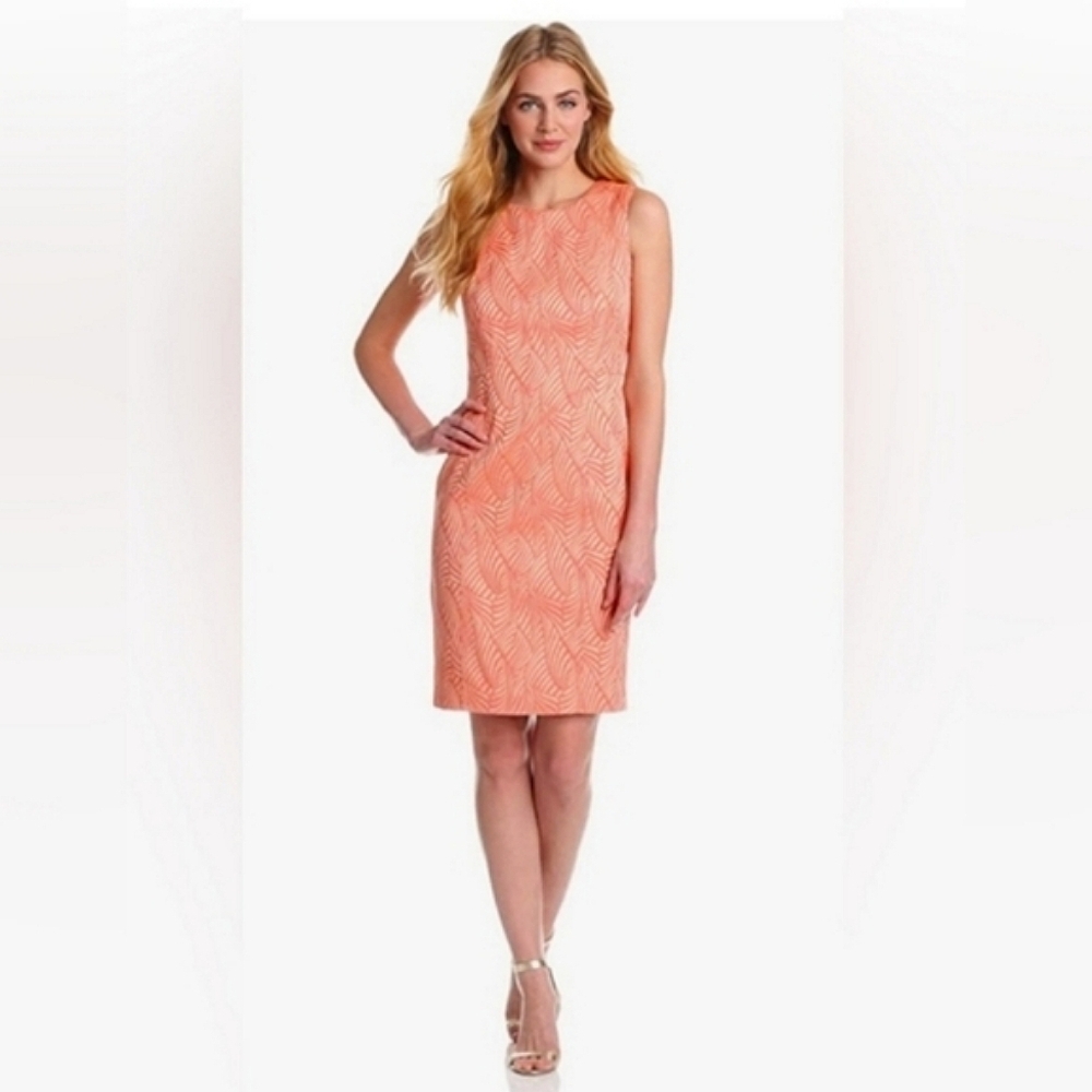 Calvin Klein Pink Sheath Midi Dress for Special Occasions Size 4
